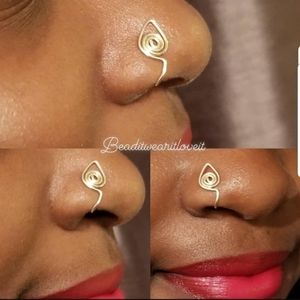 Gold Nose Cuff, Style # 6